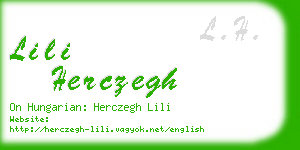 lili herczegh business card